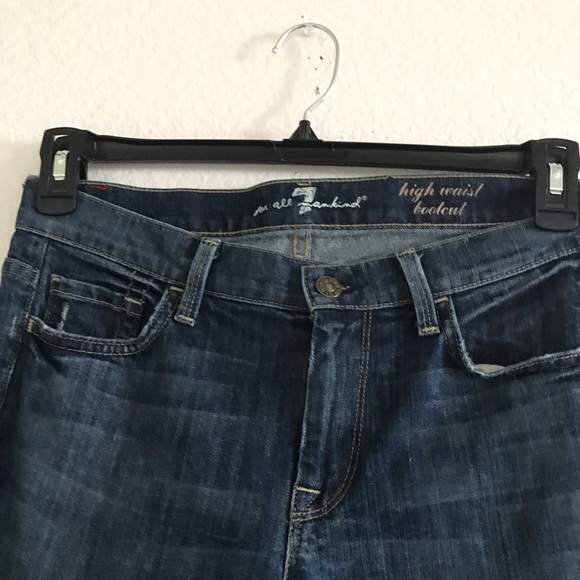 FOR All 7 MANKIND JEANS HIGH WAIST BOOTCUT 28 - Picture 6 of 8